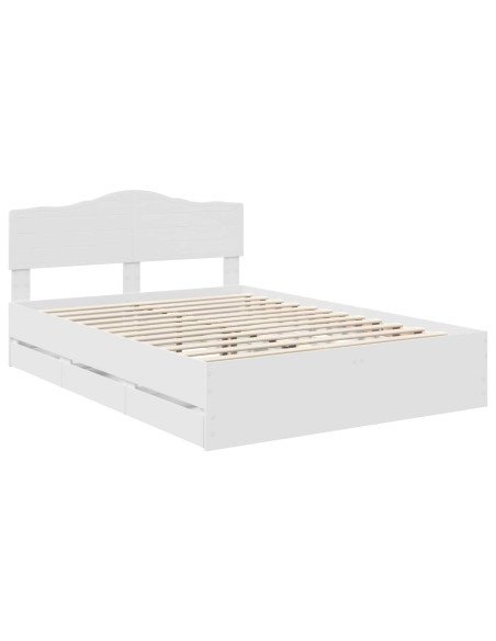 Struttura del letto Bianco 140 x 200 cm Legno Ingegnerizzato