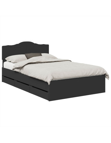 Struttura del letto Nero 120 x 190 cm Legno Ingegnerizzato