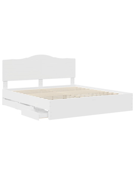 Struttura del letto Bianco 180 x 200 cm Legno Ingegnerizzato