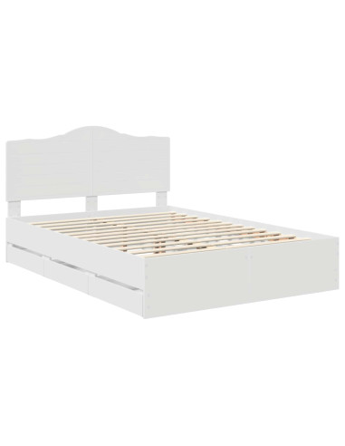 Struttura del letto Bianco 160 x 200 cm Legno Ingegnerizzato