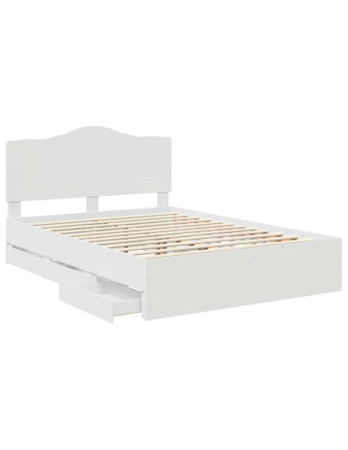 Struttura del letto Bianco 150 x 200 cm Legno Ingegnerizzato