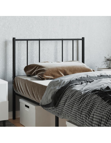 Testiera in Metallo Nero 107 cm