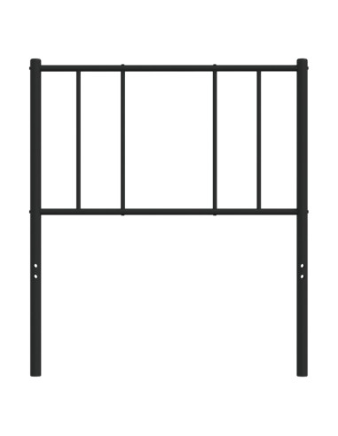 Testiera in Metallo Nero 107 cm