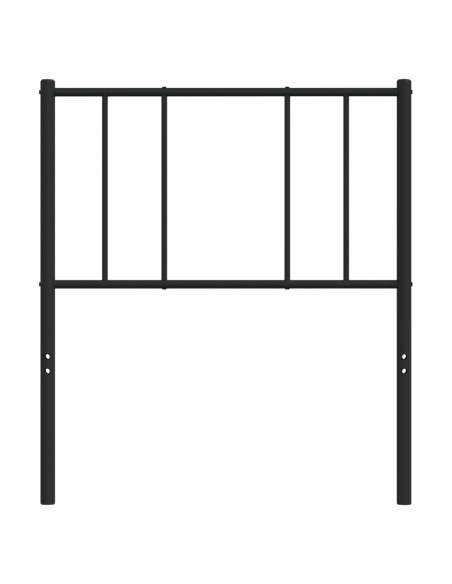 Testiera in Metallo Nero 107 cm