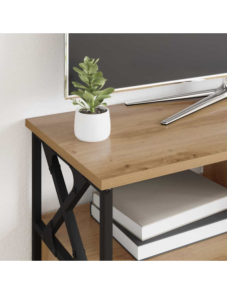 Mobile TV con cassetto Rovere artigianale 90 x 33 x 45 cm