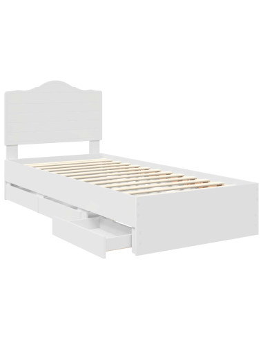 Struttura del letto Bianco 90 x 200 cm Legno Ingegnerizzato