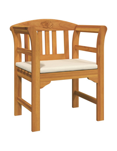 Set di Mobili 4 pcs Naturale Legno di Acacia Massello