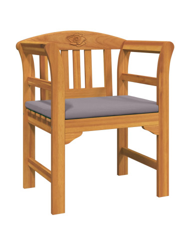 Set di Mobili 3 pcs Naturale Legno di Acacia Massello