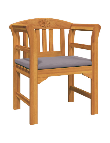 Set di Mobili 3 pcs Naturale Legno di Acacia Massello