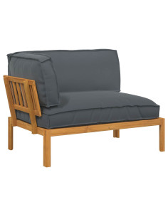 Set di divani con cuscino Antracite 133 x 92 x 69 cm 2