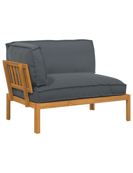 Set di divani con cuscino Antracite 133 x 92 x 69 cm