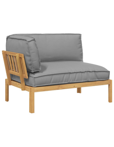 Set di divani Grigio 133 x 92 x 69 cm Legno di Acacia Massello