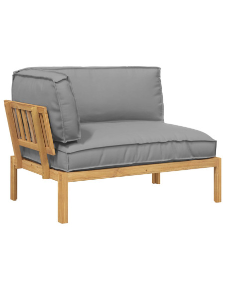 Set di divani Grigio 133 x 92 x 69 cm Legno di Acacia Massello