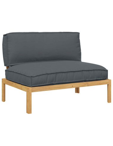 Set di divani con cuscino Antracite 120 x 92 x 69 cm