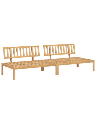 Set di divani Nero 240 x 92 x 69 cm Legno di Acacia Massello