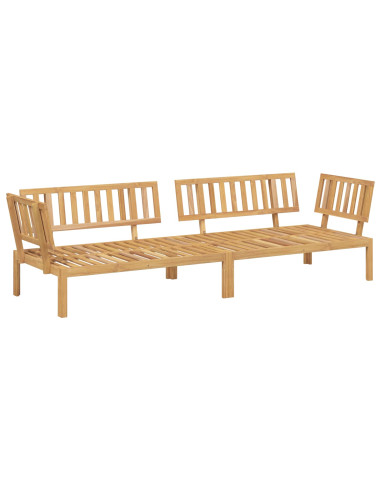 Set di divani 2 pcs Antracite Legno di Acacia Massello