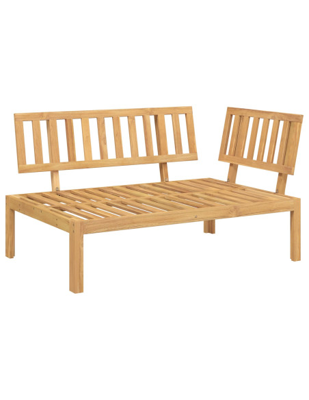 Set di divani 2 pcs Antracite Legno di Acacia Massello
