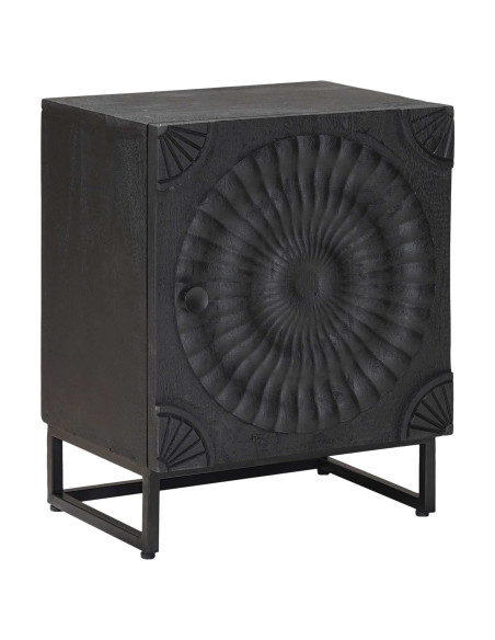 Armadio da Notte Nero 40 x 30 x 50 cm