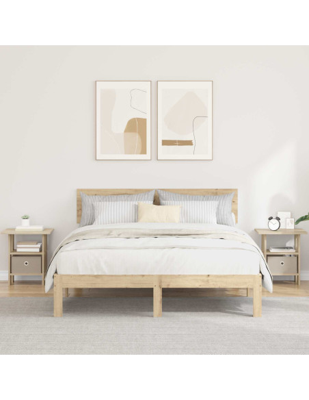 Comodino 2 pcs Rovere Sonoma 41 x 40 x 45 cm Legno multistrato