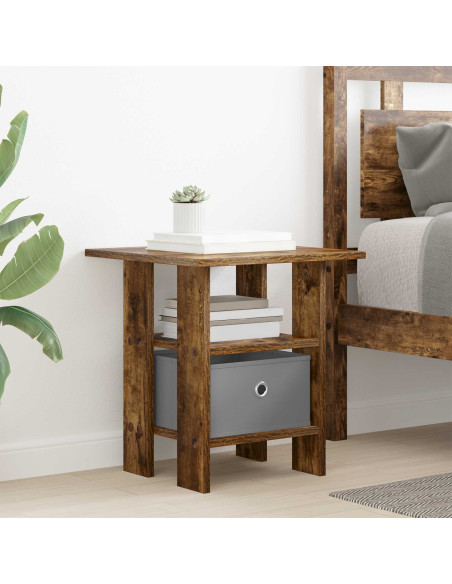 Comodino Rovere fumé 41 x 40 x 45 cm Legno multistrato