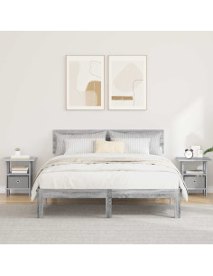 Comodino 2 pcs Grigio Sonoma 41 x 40 x 45 cm Legno multistrato