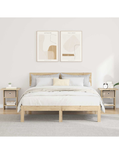 Comodino 2 pcs Rovere Sonoma 41 x 40 x 45 cm Legno multistrato