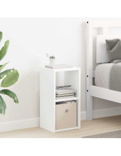 Comodino Bianco 25,5 x 22 x 49,5 cm Legno multistrato