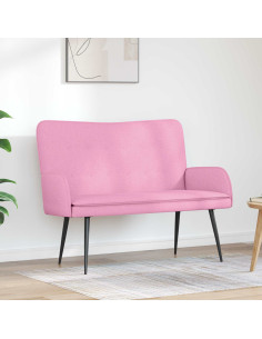 Divano a 2 Posti Rosa 115 x 61 x 87 cm Tessuto