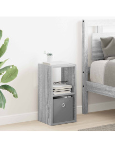 Comodino Grigio Sonoma 25,5 x 22 x 49,5 cm Legno multistrato