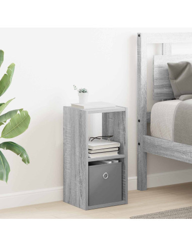 Comodino Grigio Sonoma 25,5 x 22 x 49,5 cm Legno multistrato