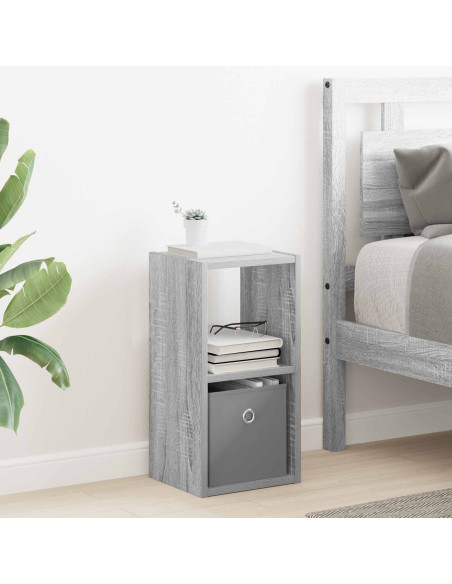 Comodino Grigio Sonoma 25,5 x 22 x 49,5 cm Legno multistrato