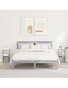 Comodino con cassetto 2 pcs Grigio Sonoma 25,5 x 22 x 49,5 cm