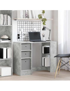 Scrivania Grigio cemento 100 x 40 x 75 cm Legno multistrato
