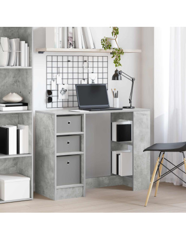 Scrivania Grigio cemento 100 x 40 x 75 cm Legno multistrato