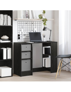 Scrivania Rovere Nero 100 x 40 x 75 cm Legno multistrato