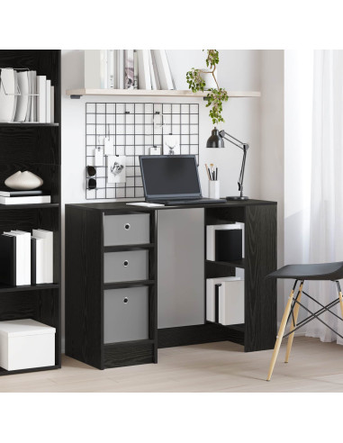 Scrivania Rovere Nero 100 x 40 x 75 cm Legno multistrato
