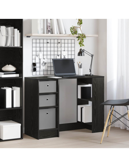 Scrivania Rovere Nero 100 x 40 x 75 cm Legno multistrato