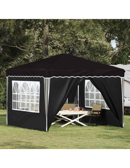 Tenda per feste a pop-up Nero 288 x 288 x 245 cm Tessuto Oxford