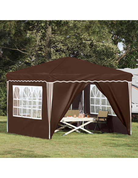 Tenda per feste a pop-up Marrone 288 x 288 x 245 cm