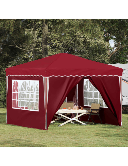 Tenda per feste a pop-up Borgogna 288 x 288 x 245 cm