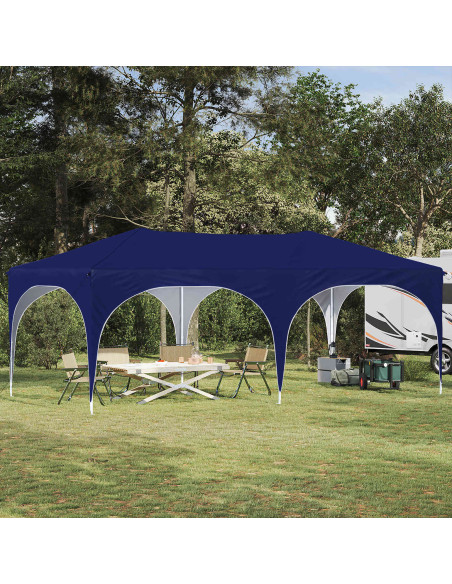 Tenda per feste a pop-up Blu 575 x 288 x 245 cm Tessuto Oxford