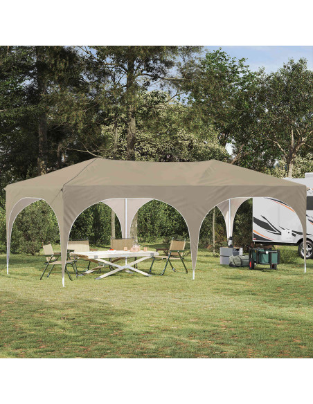 Tenda per feste a pop-up Crema 575 x 288 x 245 cm