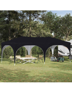 Tenda per feste a pop-up Nero 575 x 288 x 245 cm Tessuto Oxford
