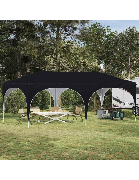 Tenda per feste a pop-up Nero 575 x 288 x 245 cm Tessuto Oxford