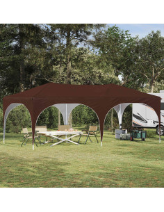 Tenda per feste a pop-up Marrone 575 x 288 x 245 cm