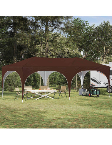 Tenda per feste a pop-up Marrone 575 x 288 x 245 cm