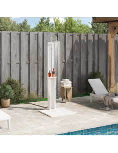 Doccia da esterno Bianco 75 x 76 x 217 cm