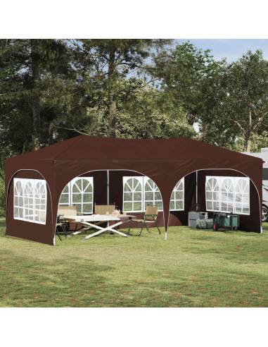 Tenda per feste a pop-up Marrone 575 x 288 x 245 cm