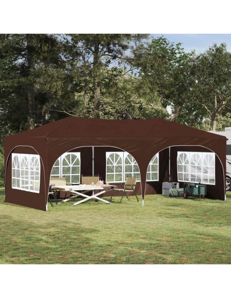 Tenda per feste a pop-up Marrone 575 x 288 x 245 cm