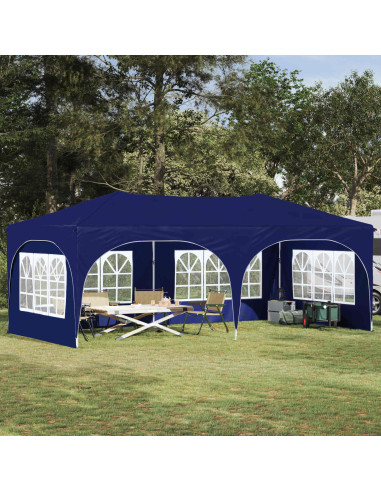 Tenda per feste a pop-up Blu 575 x 288 x 245 cm Tessuto Oxford